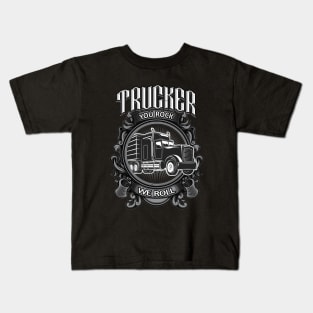 Truck Driver Gifts Sayings Trucker Kids T-Shirt